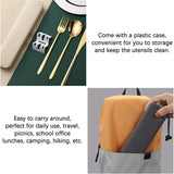 304 Tableware Set Portable Cutlery Set Dinnerware Set High Quality Stainless Steel Knife Fork Spoon Travel Flatware With Box