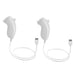 2 pcs left white