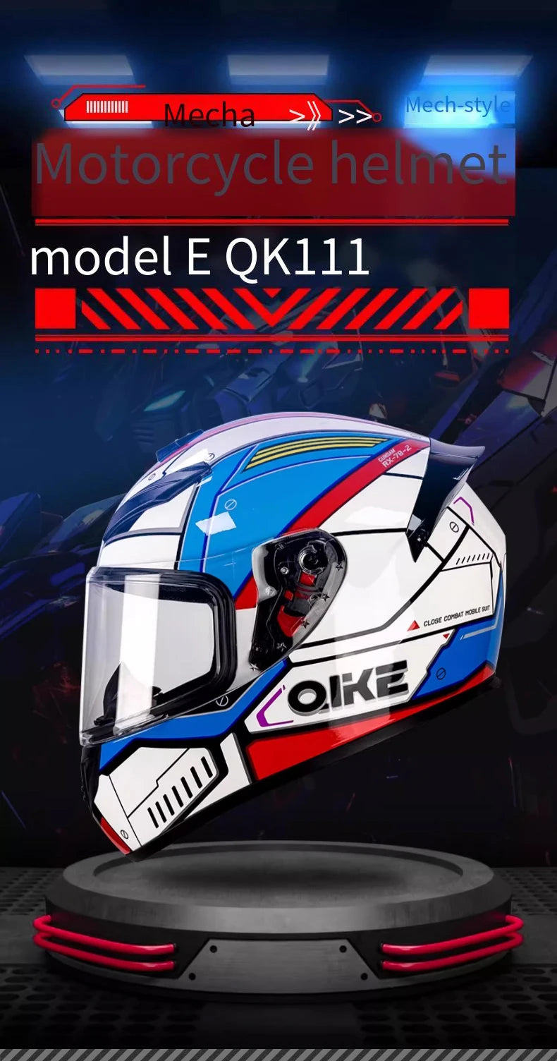 DOT motorcycle full helmet male large tail retro cruise motorcycle helmet motorcycle helmet full coverage to keep warm.