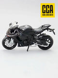 CCA Yamaha YZF-R1 alloy simulation motorcycle model, rear wheel with shock absorber, desk ornament, children's toy holiday gift
