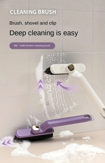 Multipurpose Bathroom Tile Floor Gap Cleaning Brush Rotating Crevice Brushes with Dead End Strong Bristles Cleaning Supplies