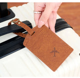 Fashionable new PU luggage tag, boarding pass for overseas travel, luggage tag, anti-loss name card, luggage tag