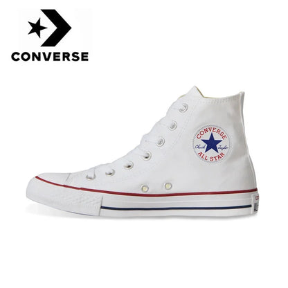 Converse Chuck Taylor All Star Men and Women Skateboarding Shoes Low-top Outdoor Vintage Sneaker White Black