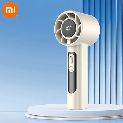 Xiaomi Handheld Portable Fan 100 Wind Speeds Adjustable Usb Charging Mini Outdoor Portable Turbo Long-lasting High Speed Fan