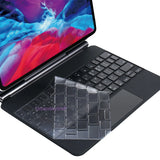 Funda con teclado para iPad Pro 12.9, Pro 11, Magic Keyboard 10.5, Air 5, 4, 3, 7, 8, 9 y 10, funda inteligente de silicona con protector de TPU, UE