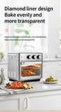 Smart Air Fryer Oven, 26L/13L Large Capacity Electric Air Fryer, Visible Window, Household Kitchen Deep Fryer without Oil, EU 220V