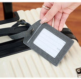 Fashionable new PU luggage tag, boarding pass for overseas travel, luggage tag, anti-loss name card, luggage tag