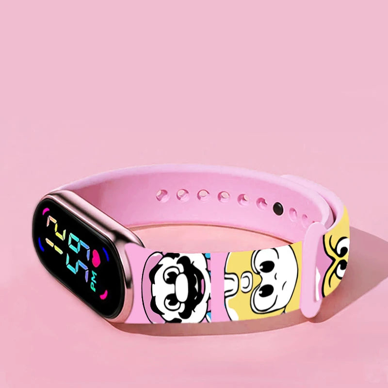 Mario Bros Children's Watches Action Figures Luigi Princess Peach Yoshi Bowser kids Sport Wristband Waterproof Digital Watch