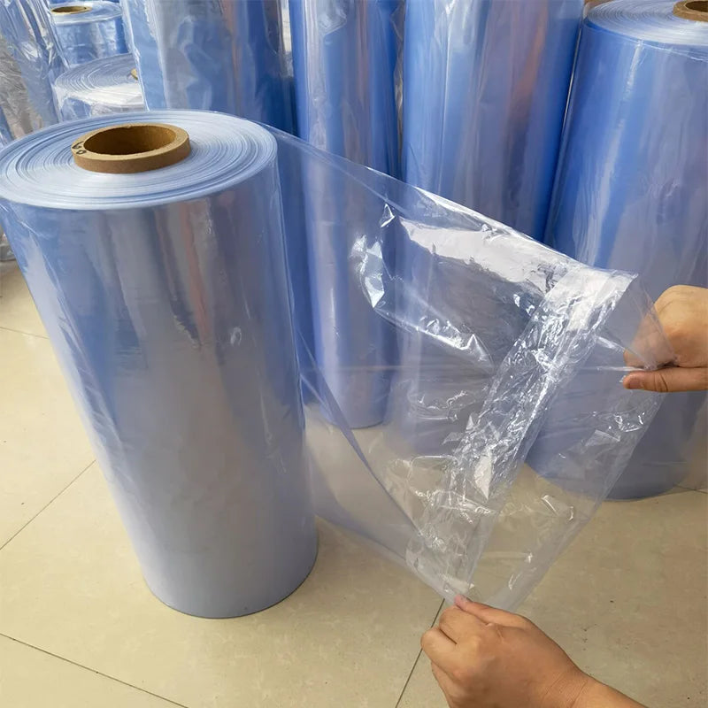 PVC heat Shrink Clear Film Membrane Plastic Cosmetic Book Box shoes Packaging Canister Hot Shrinkable tube Transparent cylinder