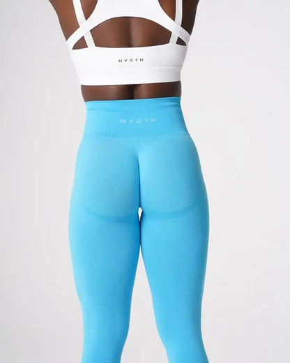 Nvgtn salpicado sem costura elastano leggings mulheres calças de treino macio roupas de fitness calças de yoga cintura alta ginásio wear