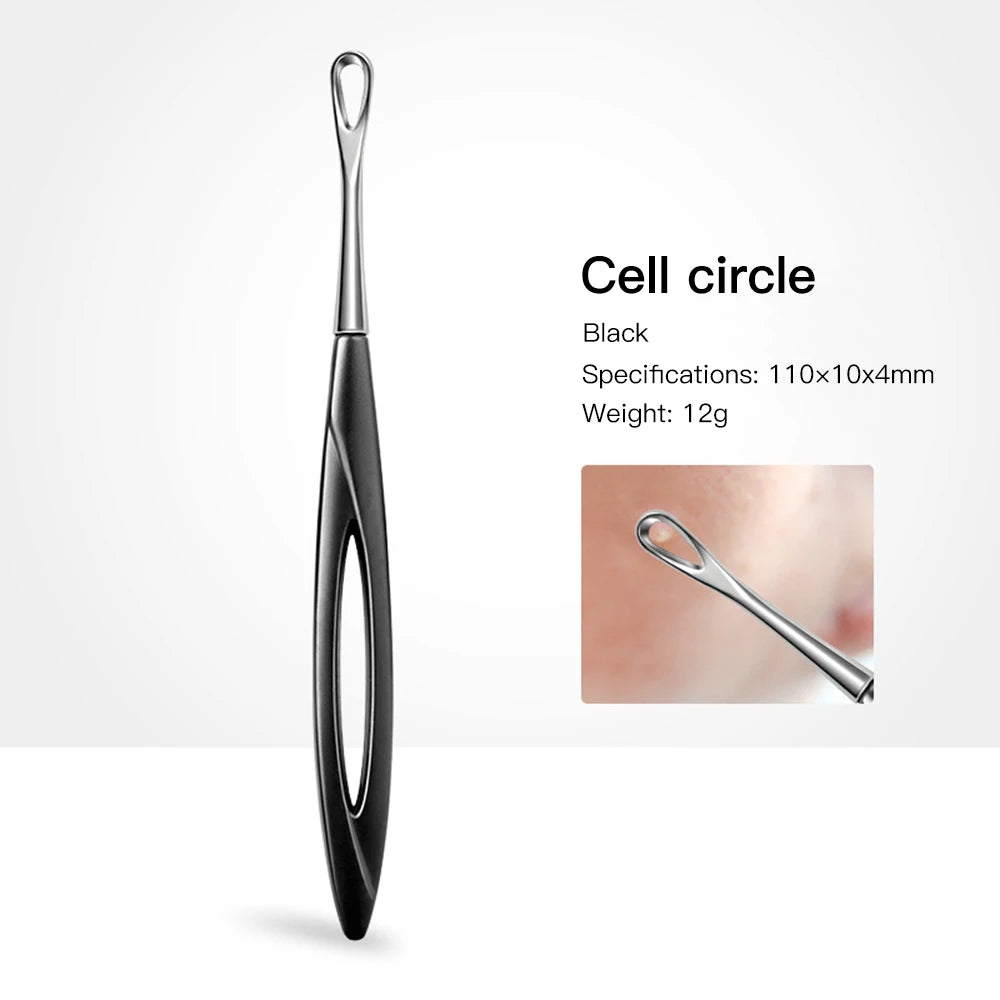 Acne Needle Blackhead Clip Remover Extraction Popper Pore Black Head Cleaner Face Skin Care Deep Cleansing Needle Tool