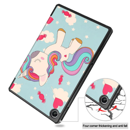 Leather Case for Lenovo Tab M10 FHD Plus 3rd 2nd Gen HD 10.1 10.6 Inch X306F X505F Kids Unicorn Folding Stand Smart Cover Funda