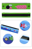 Armónica de madera de 16 agujeros con animales de dibujos animados, instrumento musical de juguete pintado, juguetes educativos tempranos para niños, regalos