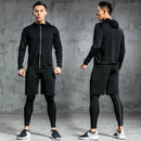 Traje deportivo para hombre, conjuntos para correr, compresión, gimnasio, fitness, ropa deportiva de secado rápido, mallas de baloncesto, ropa interior para correr al aire libre y entrenamiento.