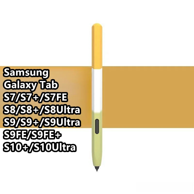 Pen Case for Samsung Galaxy Tab S10 Ultra S9 S8 S7 FE S6 Lite Tablet Stylus Protective Cover Soft Silicone Shockproof Non-slip