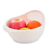 Rice Sieve Plastic Colander Kitchen Drain Basket with Handles Rice Bowl Strainer Basket Sink Drain Kitchen Tools