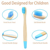 Children 10 Pieces Colorful Bamboo Toothbrush Nylon Bristle Eco Paint Toothbrush Kids Arosse a Dent Bambou Vegan Tooth Dental