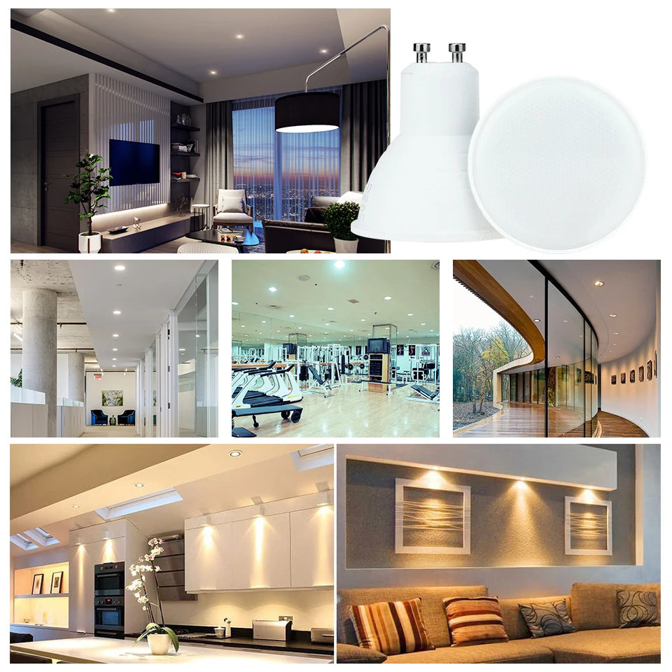 1/4/6/10pcs LED Spotlight GU10 MR16 E27 E14 220V High Lumen 3000K/4000K/6000K LED Light Lamp For Home Decoration Replace