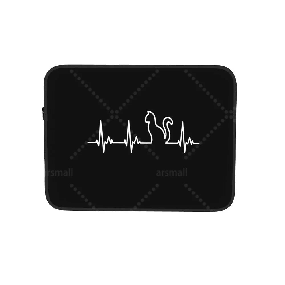 Black Cat Laptop Bag Tablet Notebook Case For Hp Dell Lenovo Computer For Macbook Air Pro Retina 10-17 Sleeve