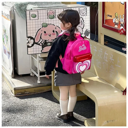 Kawaii Barbie Cartoon Anime Fashion Backpack Girl Barbie Princess Backpack Cute Kindergarten Kids Schoolbag Gift Toys