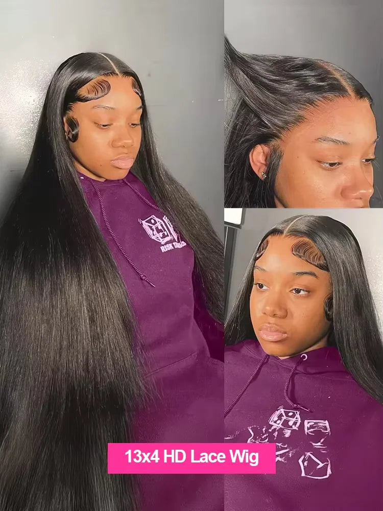 Peruca lace frontal gluseless cabeloliso HD - sem cola