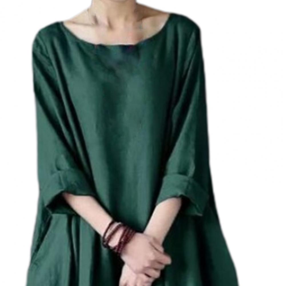2023 Summer autumn Big Size Dresses Women 4xl 5xl Loose long vintage Dress Boho Shirt Dress Maxi Robe fashion Female
