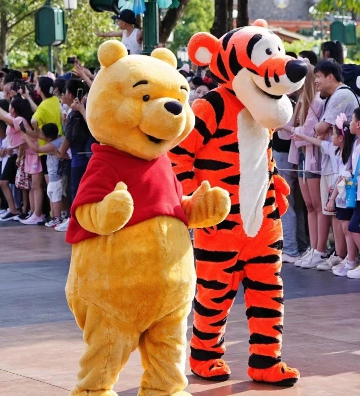 Disney Mickey Minnie Mouse Mascot Costume Anime Cartoon Character Cosplay Clothes Stitch Winnie Bear Party Halloween Adult Gift
