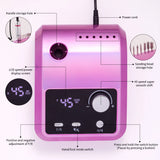 45000RPM Nail Drill Machine Cutters Professional Electric Nails Sander File for Gel Nails Polishing Remove Home Manicure Salon
