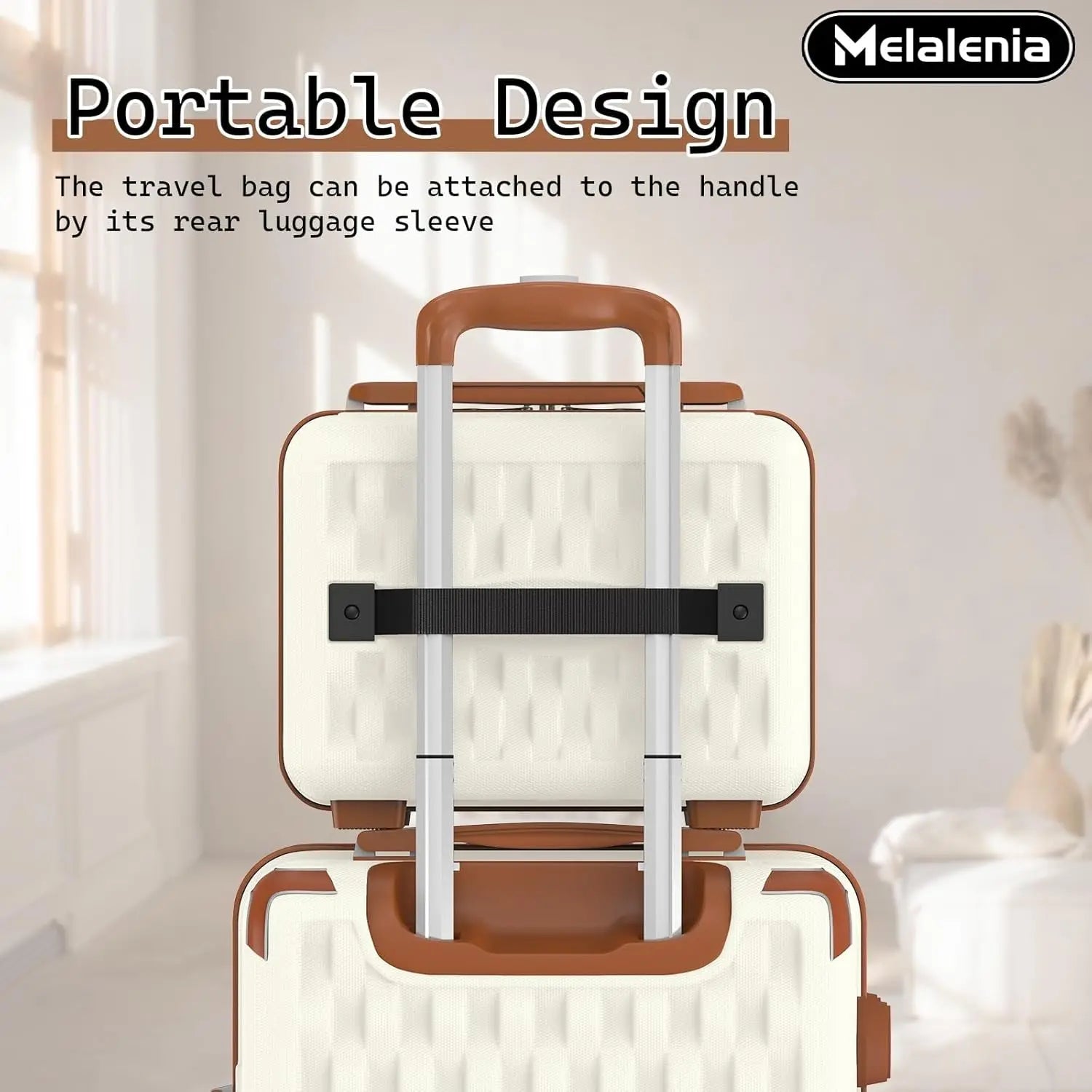 7ce Lightweight Durable Luggage Set, Family Travel Suitcase with TSA Lock and Smooth Spinner Wheels-Pie