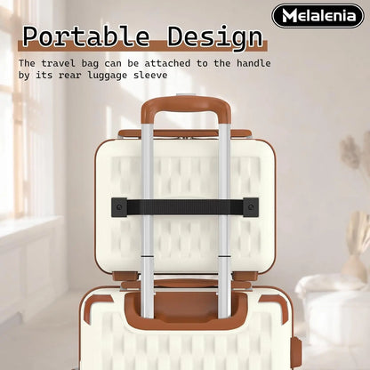 7ce Lightweight Durable Luggage Set, Family Travel Suitcase with TSA Lock and Smooth Spinner Wheels-Pie