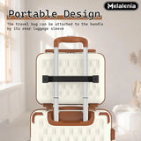 7ce Lightweight Durable Luggage Set, Family Travel Suitcase with TSA Lock and Smooth Spinner Wheels-Pie