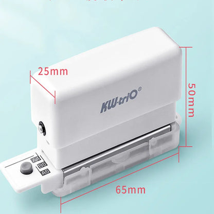Mini 6-Hole Punching Machine DIY Book Page Stitcher Paper Binding Punch Planner Loose Leaf Paper Hole Puncher Office Stationery