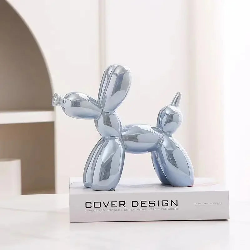 Escultura de cerámica abstracta con forma de perro, globo creativo, de ERMAKOVA, 11 cm/4,3 pulgadas, para decoración del hogar y la oficina, regalo