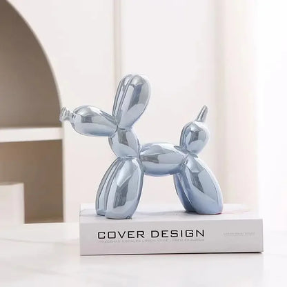 Escultura de cerámica abstracta con forma de perro, globo creativo, de ERMAKOVA, 11 cm/4,3 pulgadas, para decoración del hogar y la oficina, regalo