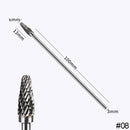 Extra Long 100mm Rotary Rasp File Carving Grinder Abrasive Tools Carbide Burr Alloy Bits Milling Cutter Drill For Metal Wook