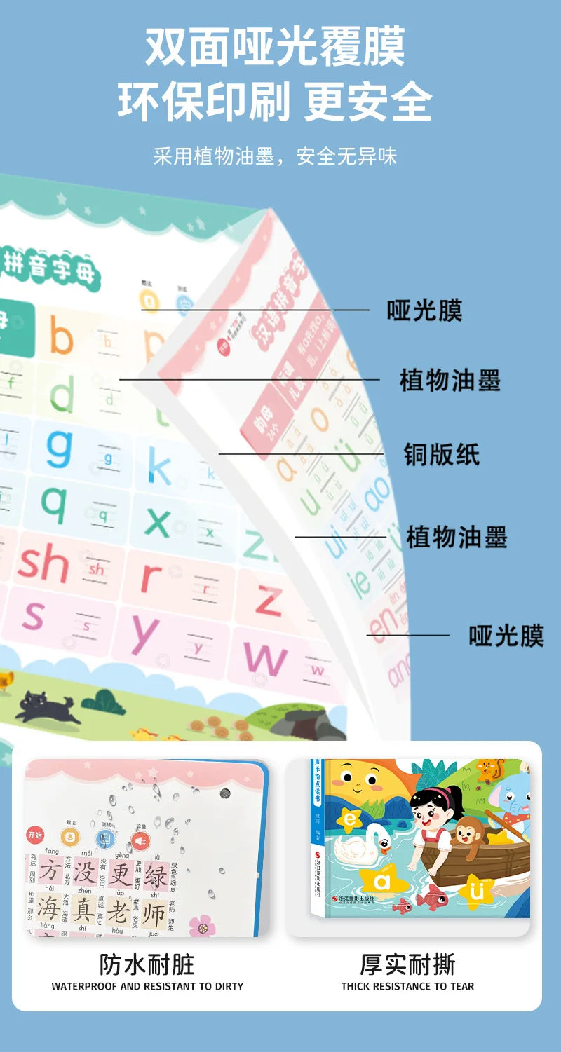 Chinese Pinyin Audiobook, Comprehensive Chinese Language Knowledge Learning, Children's Cognitive Early Education