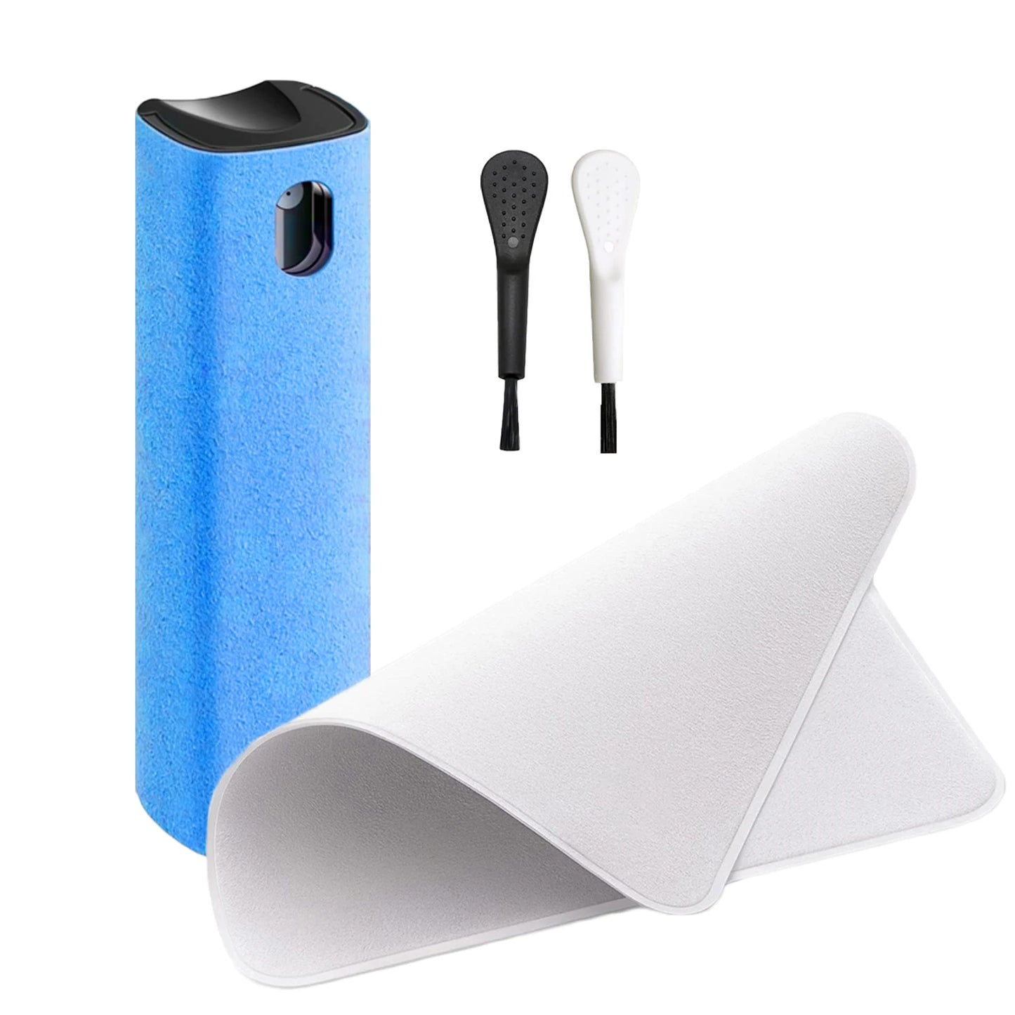 Microfiber Cloth Screen Cleaner Touchscreen Mist Cleaner All in One Spray Bottle Wipe Cleaner Fingerprint-Proof Cleaning Tool