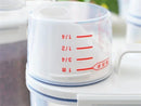 1Pc Sealed Cereal Insect-Proof Rice Bucket with Measuring Cup Transparent Rotary Food Moistureproof Tank Kitchen Storage Box 2KG