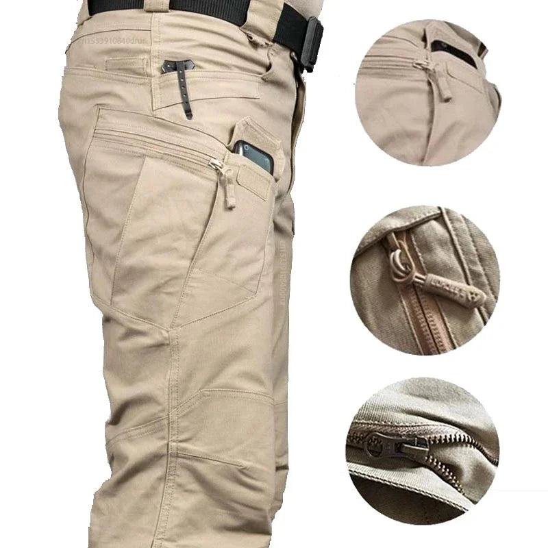 Tactical Cargo Pants Men Combat Outdoor Hiking Work Joggers Lightweight Trousers Male Elasticity Multiple Pockets Resistant Pant