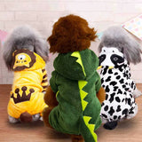 Cute Animal Dog Cat Costume Small Dogs Cat Winter Warm Pet Jumpsuit Pajama for Yorkies Poodle Overalls Puppy Mascotas Clothes
