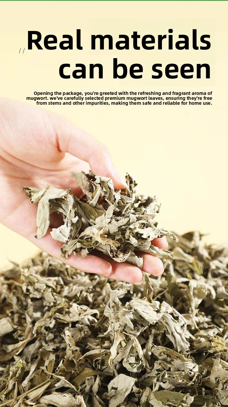 500g Aged Mugwort Bath Bags for Foot Soak Body Relaxation Herbal Therapy Used for Bathing and Foot Soaking