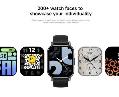 Global Version Xiaomi Redmi Watch 5 Lite 1.96'' AMOLED display 18-Day Battery life Built-in GNSS 5ATM Bluetooth® calling