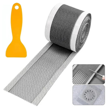 Recogedor de pelos autoadhesivo para desagüe de ducha, cortable, malla desechable, para fregadero de cocina y baño