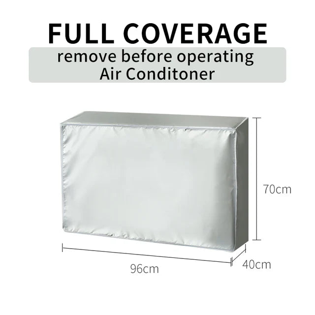 Tampa impermeável do condicionador de ar, Proteção contra o sol e a chuva, Bloco solar ao ar livre, Seleção múltipla do tamanho