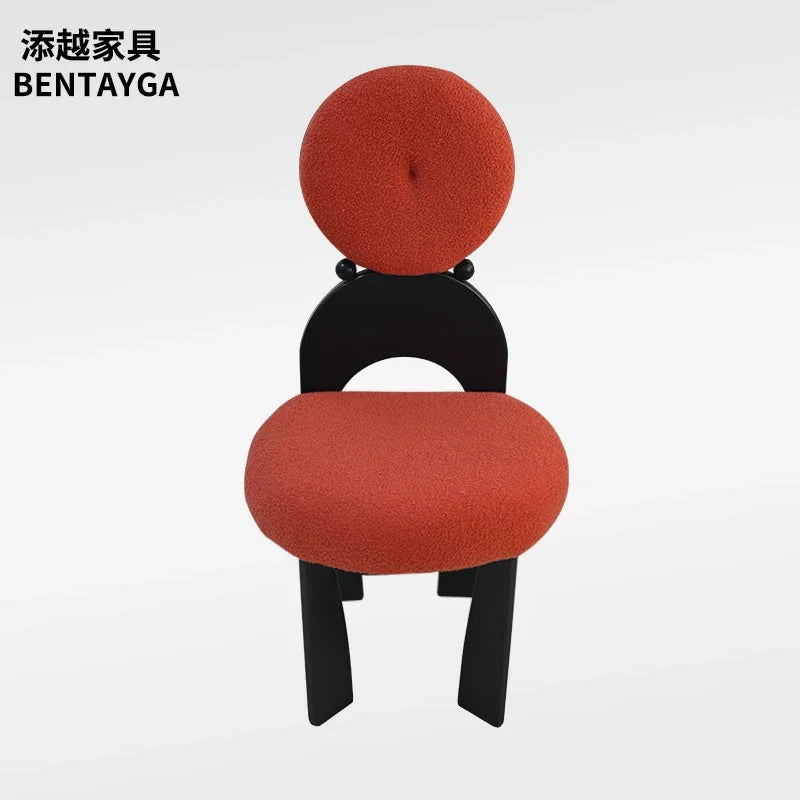 Nordic Bedroom Makeup Chair Modern Dresser Accent Wooden Dining Chair Luxury Relax Minimalist Design Home Furniture Cadeira LLMC