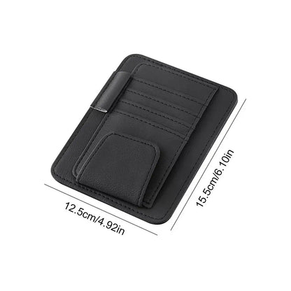 Visor Storage Multi-Pocket Car Sun Visor Document Storage Multi-functional Pen Card Glasses Clip Holder Organizer Interior Acces
