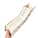 Hamster Wooden Hideout Cave Toy for Dwarf Hamsters Golden Bears Hideaway House with Peekaboo Design Small Animal Cage Accessories