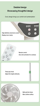 Stand floor fan Household powerful Electric Fan vertical Fan Shaking Timing Remote Control Fans Home Appliance 220V