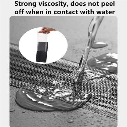 Recogedor de pelos autoadhesivo para desagüe de ducha, cortable, malla desechable, para fregadero de cocina y baño