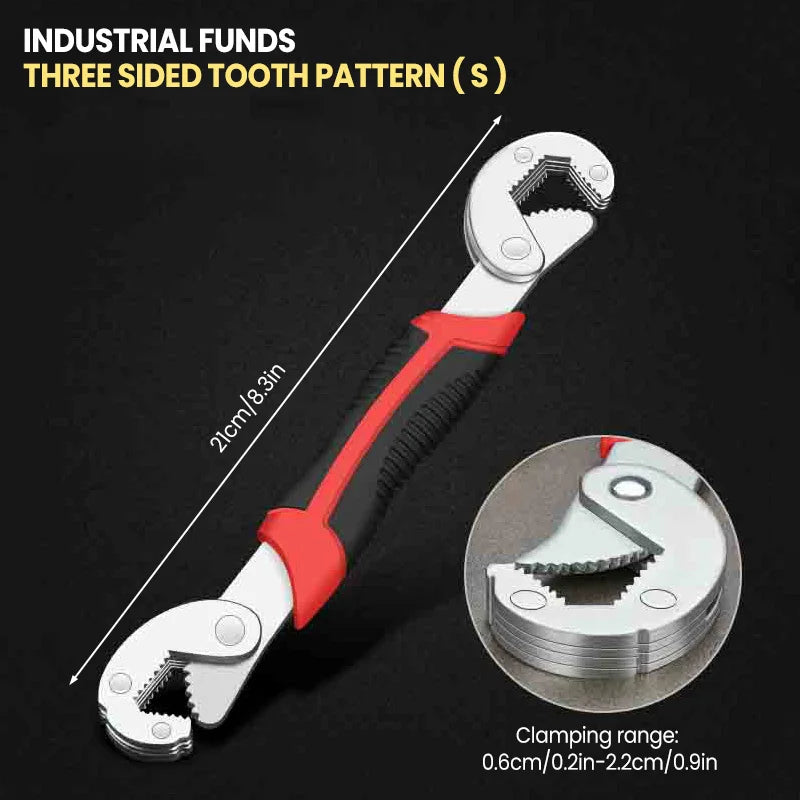 AIRAJ Universal Wrench Multifunctional Opening Wrench Adjustable Ratchet Spanner Hand Repair Tools